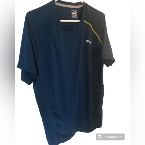 PUMA TEAL Short Sleeve size XL Sport  shirt - Picture 1 of 11
